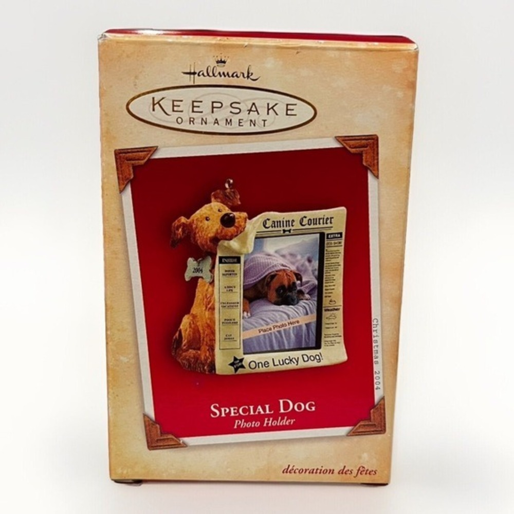 NEW Hallmark Keepsake Christmas Ornament‎ Special Dog Photo Frame 1995 -19D